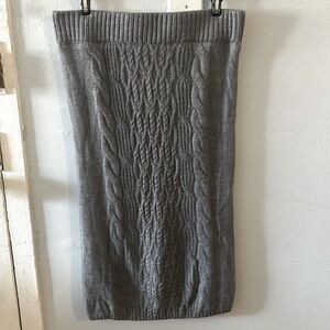 NWT New York & Company Gray Cable Knit Pencil Skirt/ Size S